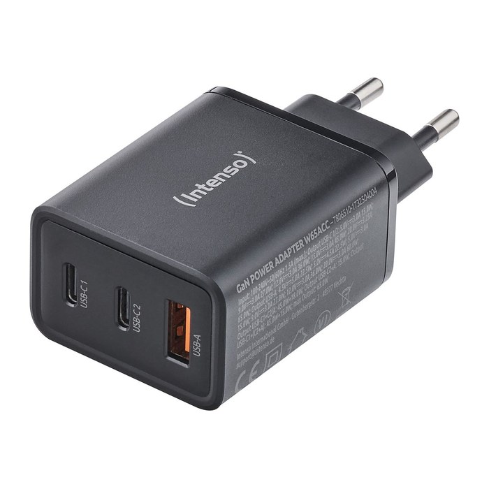 Intenso W65ACC GaN Ladeadapter schwarz, 65 Watt