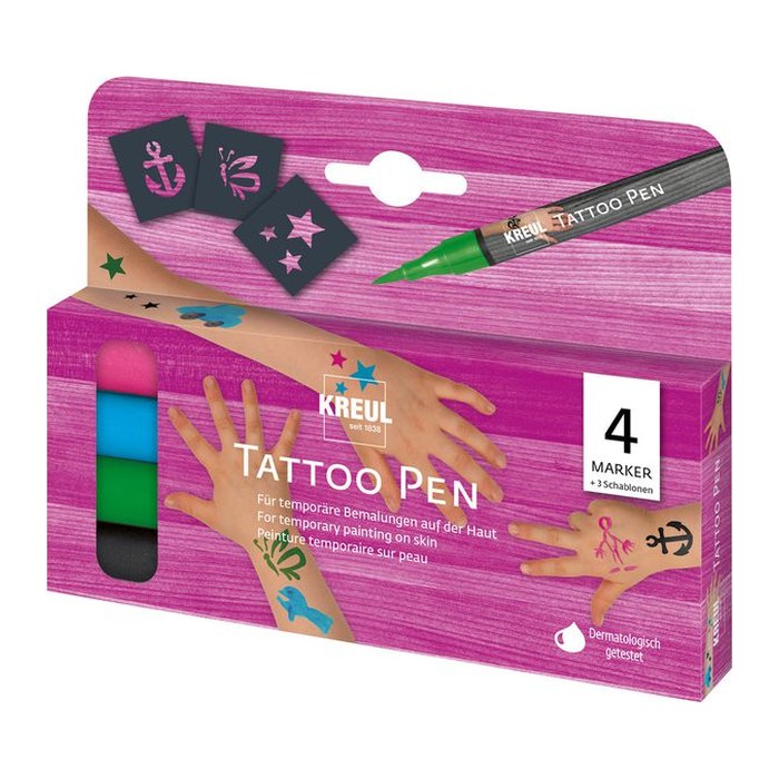 KREUL Tattoostifte farbsortiert 2,0 - 3,0 mm, 1 Set