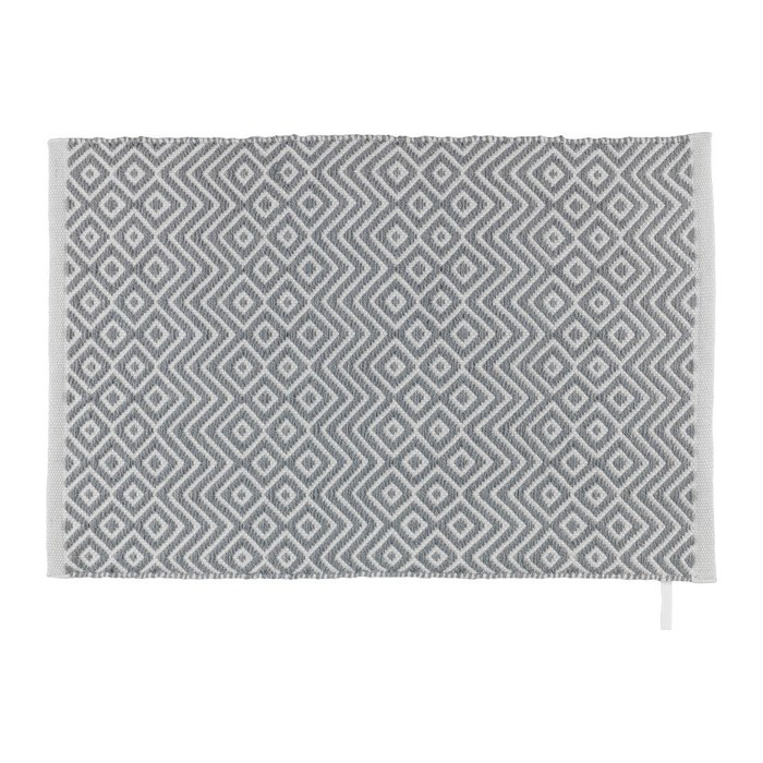 WENKO Badematte Abai hellgrau, weiß 50,0 x 80,0 cm