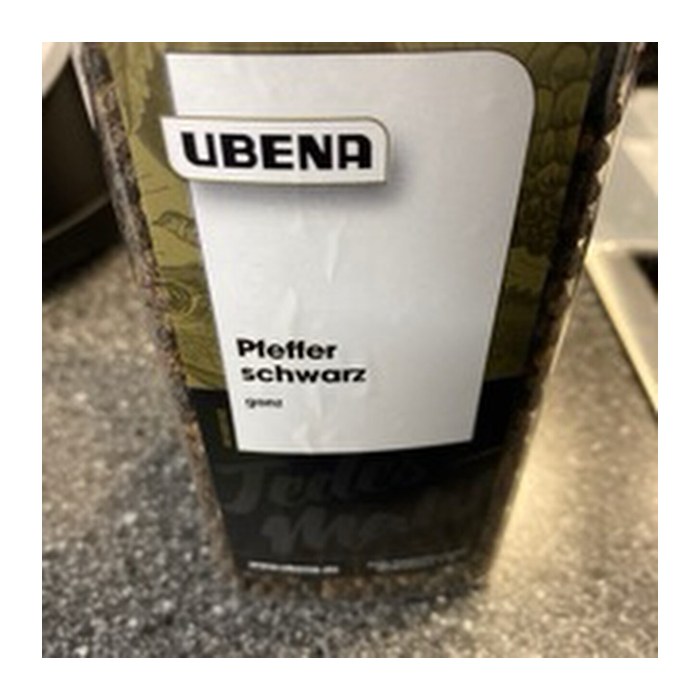UBENA  Pfeffer schwarz ganz Gewürz, 500,0 g