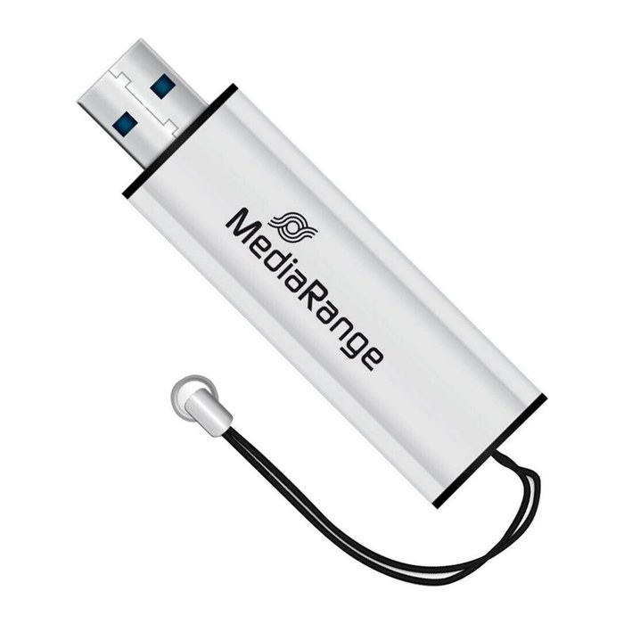 MediaRange USB-Stick schwarz, silber 16 GB, 1 St.