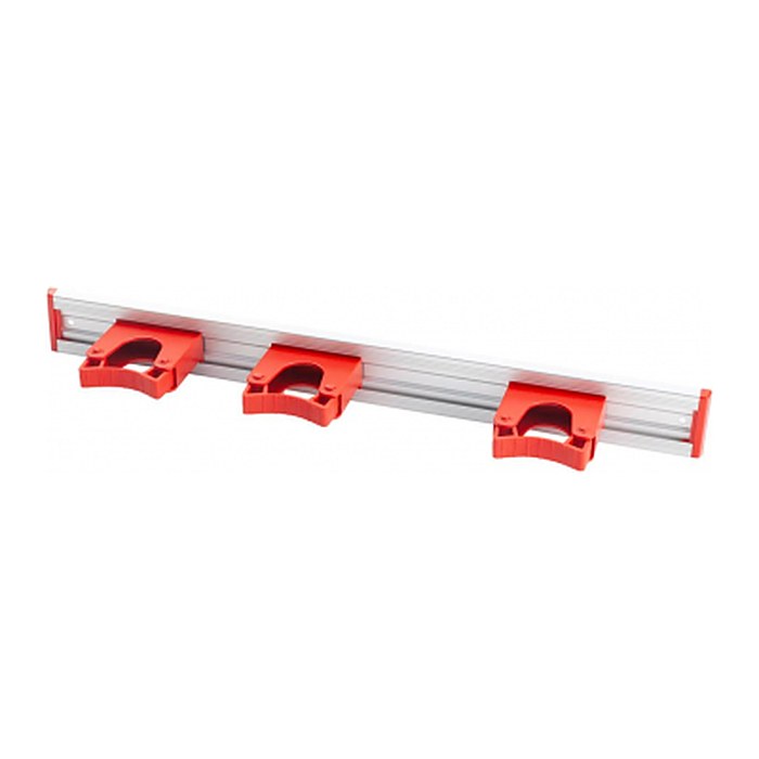 haug® bürsten Besenhalter rot, silber, 1 St.