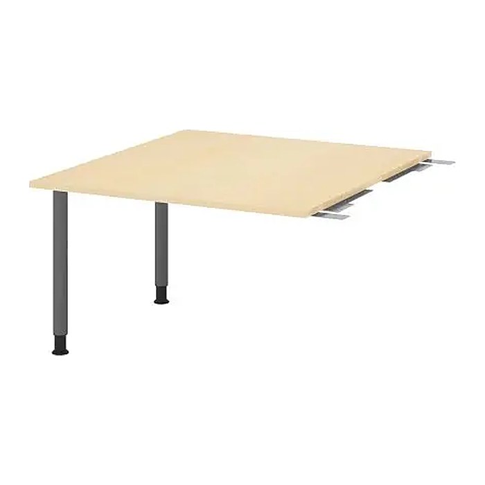 HAMMERBACHER Verbindungsplatte höhenverstellbar KT12C ahorn, grafit rechteckig 120,0 x 130,0 x 72,0 - 74,0 cm