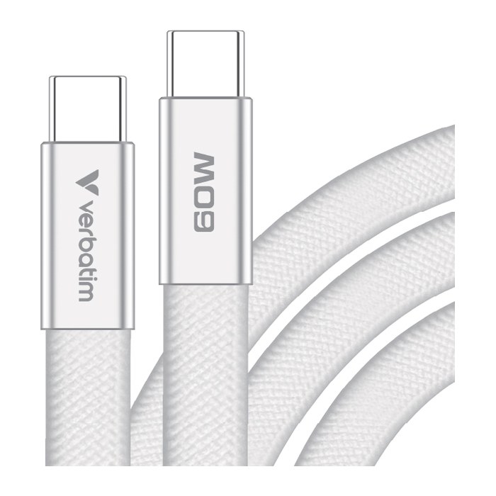 Verbatim USB-C auf USB-C Kabel Sync & Charge 60W 120cm Weiá