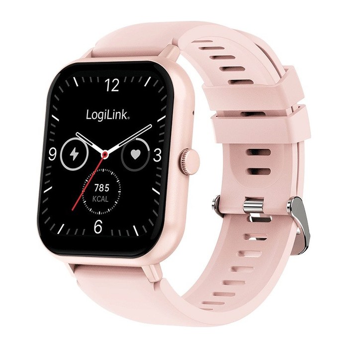 Logilink Smartwatch Edge 1,83" LCD Touchscreen BT5.2 pink