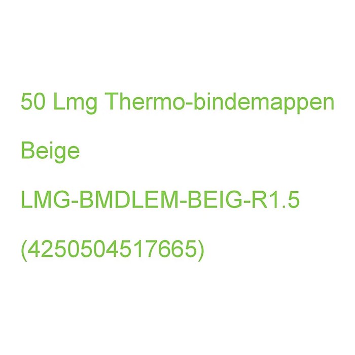 LMG Thermo-Bindemappen beige Leinenkarton für 5 - 15 Blatt, 50 St.