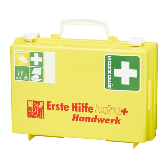 SÖHNGEN Erste-Hilfe-Koffer Extra+ Handwerk DIN 13157 gelb
