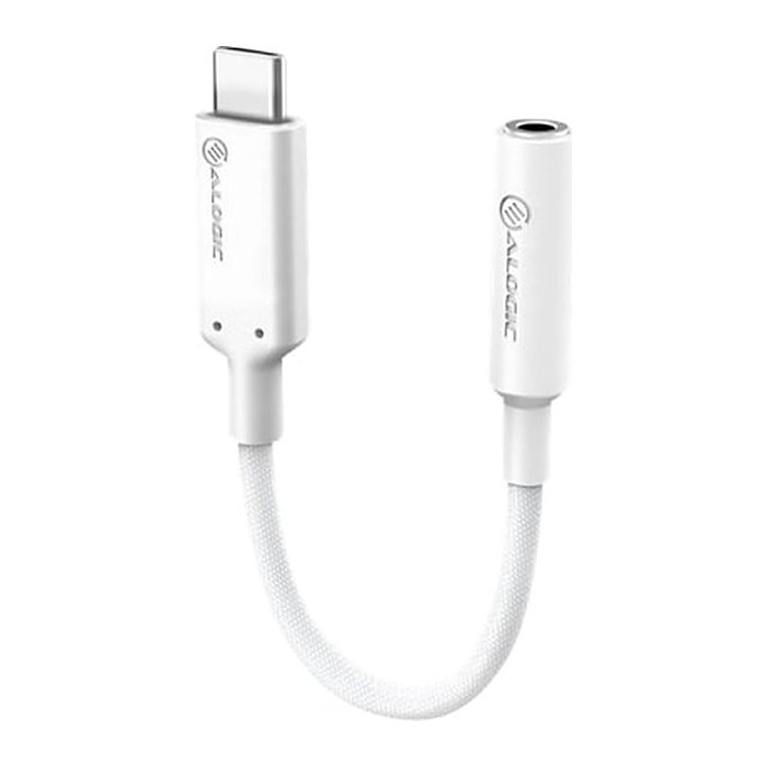 Alogic USB Adapter USB-C -> 3,5mm Audio 0,1m weiß