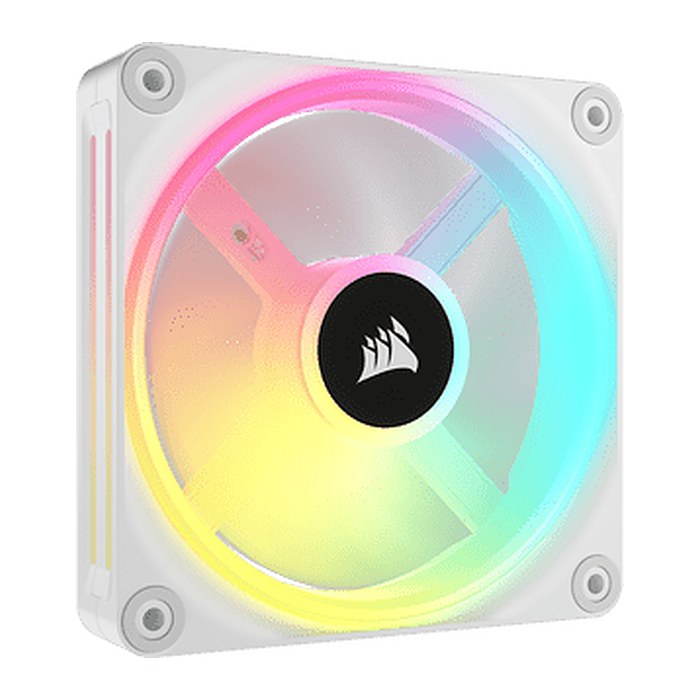 CORSAIR Lüfter QX120 RGB LED 120*120*25 Fan White Single