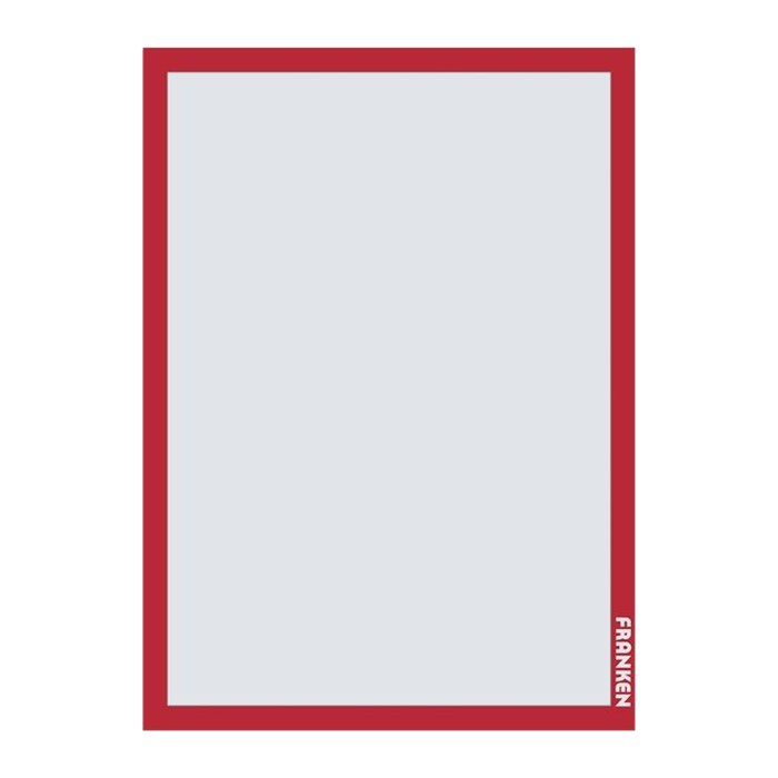 FRANKEN Magnetrahmen selbstklebend PRO rot A3, 2 St.