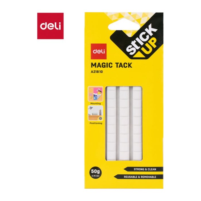 deli Stick Up MAGIC TACK doppelseitige Klebepads für max. 50,0 g, 10,0 x 10,0 mm, 90 St.