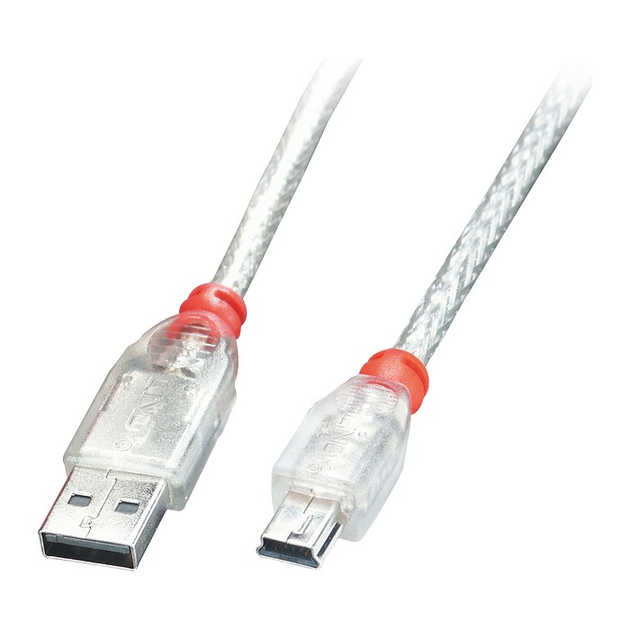 LINDY USB 2.0 Kabel Typ A/Mini-B M/M 0.5m