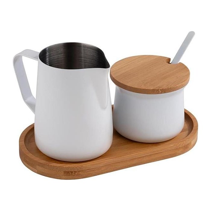APS Milch- und Zucker-Set Miluro weiß/braun, 1 St.
