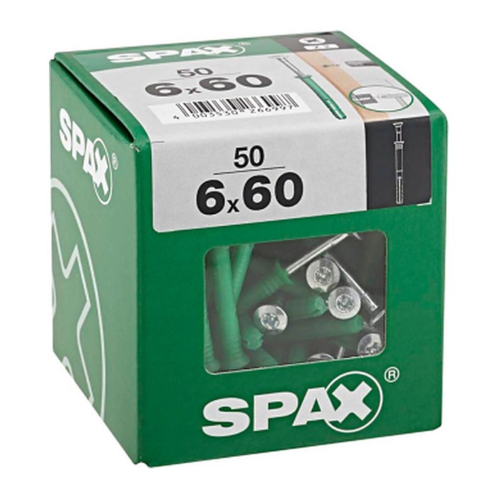 SPAX® 4861080600606 Nageldübel Ø 6 mm x 60 mm, 50 St.