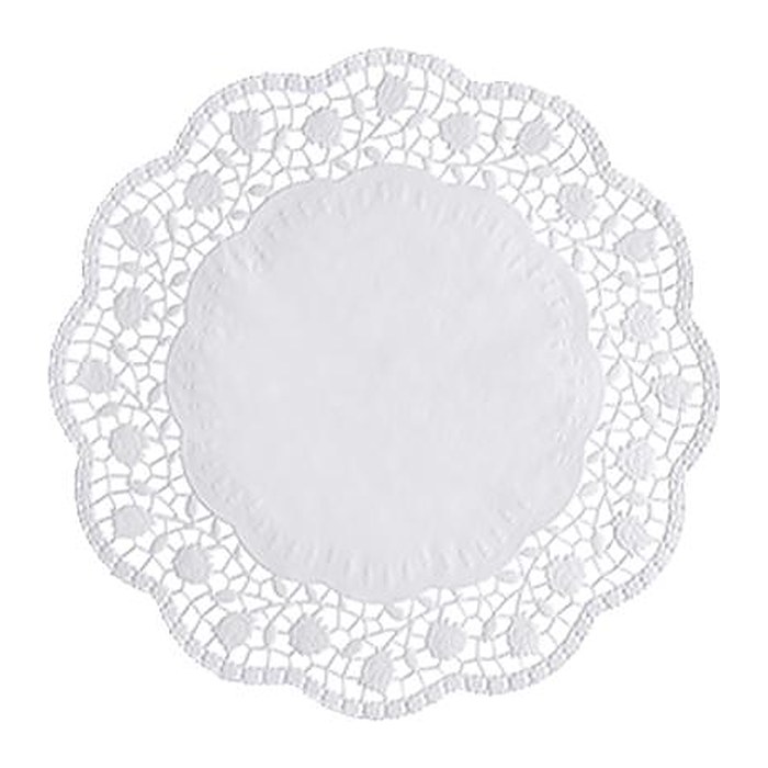 PAPSTAR Tortenspitzen rund weiß Ø 28,0 cm, 100 St.