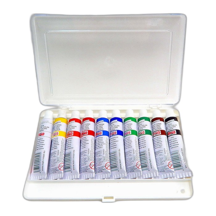 KOH-I-NOOR Temperafarben farbsortiert 10x 16,0 ml
