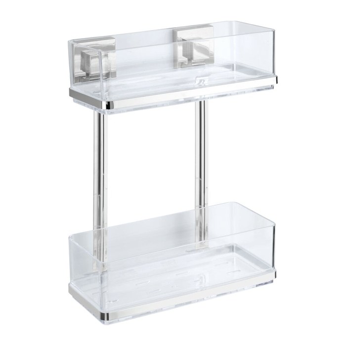 WENKO Quadro Duschregal Edelstahl, rostfrei