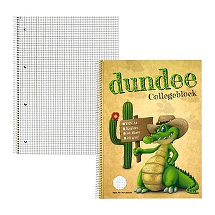 dundee Collegeblöcke kariert DIN A4 Innenrand, 5 Blöcke