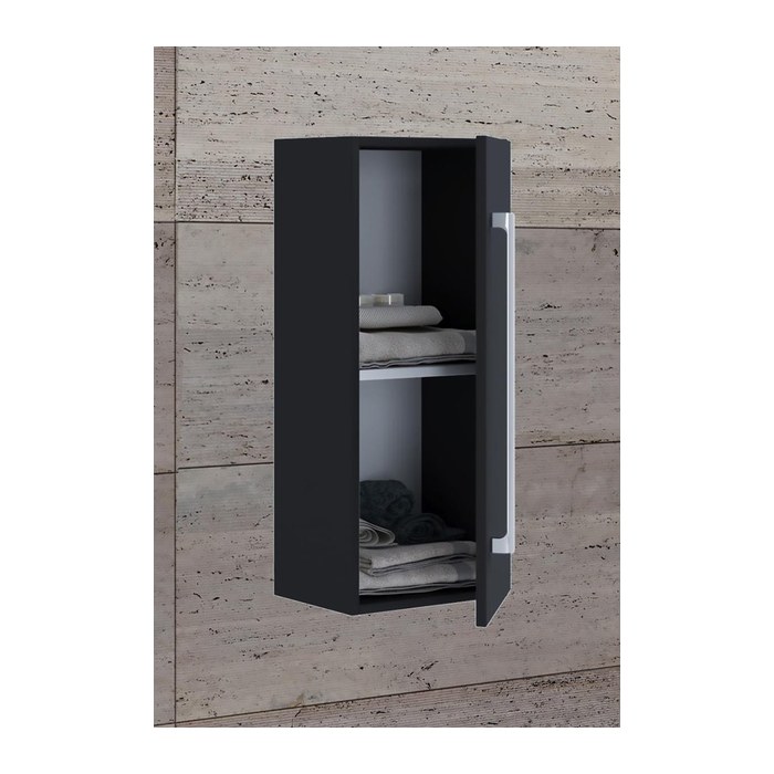 VCM my bath Bad-Hängeschrank VCB 3 914886 schwarz 33,0 x 22,0 x 75,0 cm