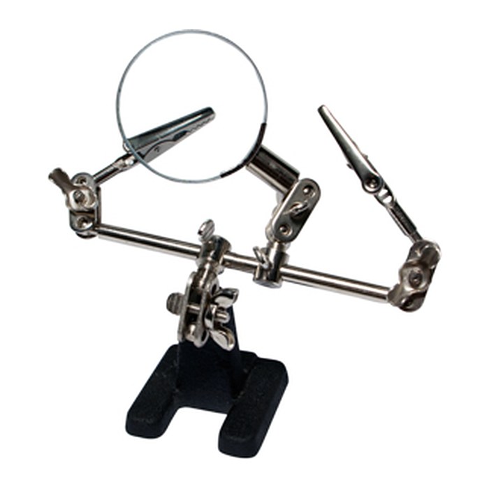 Logilink 3te helfende Hand mit Lupe, 46mm Lupe & 8 Gelenken