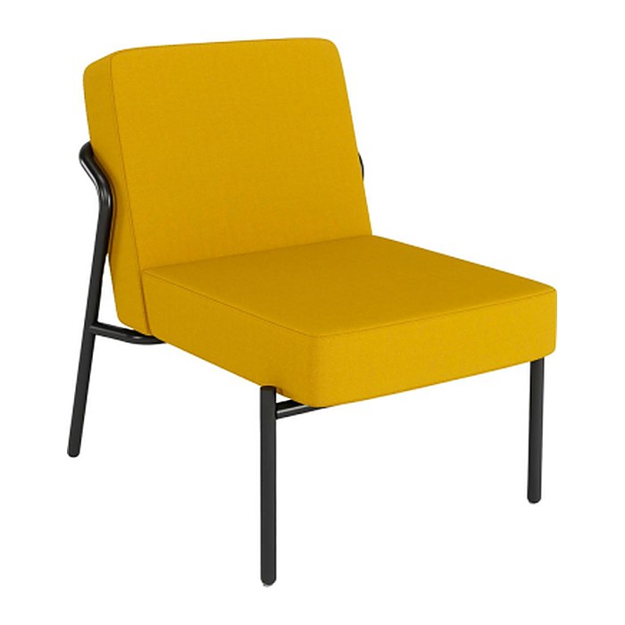 medso powered by PAPERFLOW Sessel MEDSO S gelb schwarz Kunststoff 58,0 x 74,3 x 38,0 cm, 1 St.