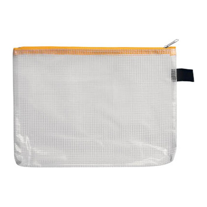 FolderSys Reißverschlussbeutel DIN A5 transparent/gelb 0,15 mm, 1 St.