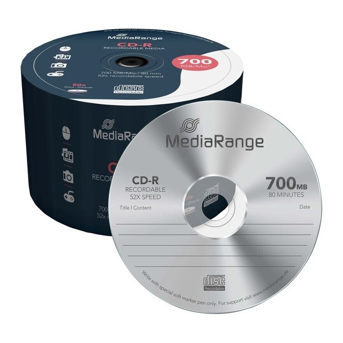 MediaRange CD-R 700 MB, 50 St.
