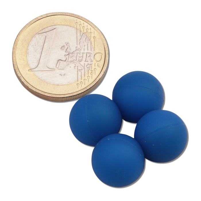 MAUL Kugelmagnete blau, Kunststoff Ø 1,2 cm, 4 St.
