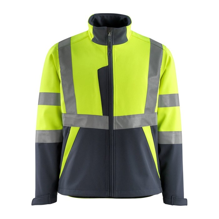 MASCOT® unisex Warnjacke Kiama gelb, schwarzblau Größe 2XL
