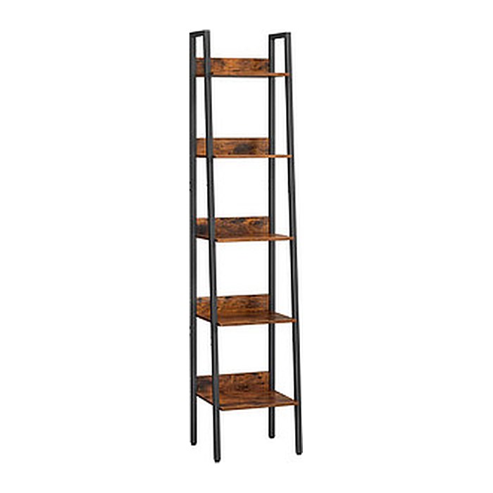 VASAGLE Bücherregal braun, schwarz 33,8 x 30,0 x 170,0 cm, 1 St.