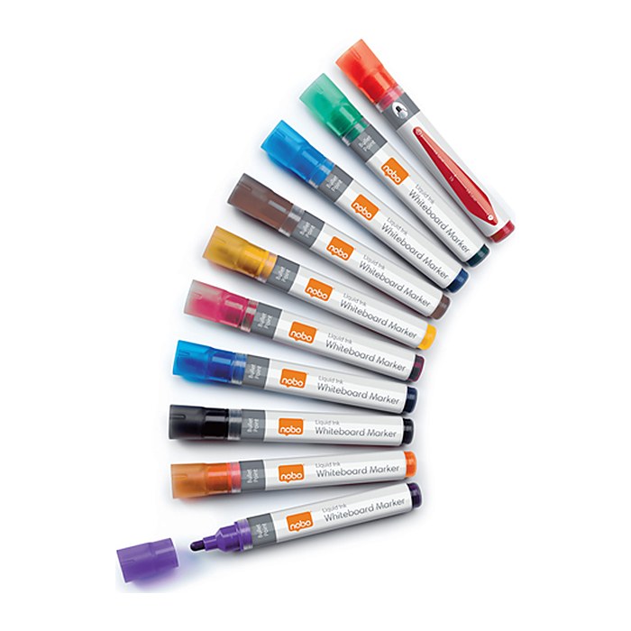 nobo Liquid Ink Whiteboard-Marker farbsortiert 3,0 mm, 10 St.