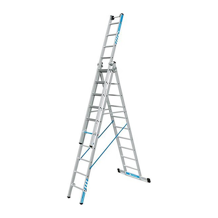 ZARGES Vielzweckleiter Skymaster Plus X silber 3x 10 Sprossen, H: 688,0 cm