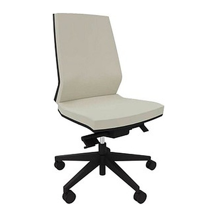 Quadrifoglio Bürostuhl Omnia Stoff beige, Gestell schwarz