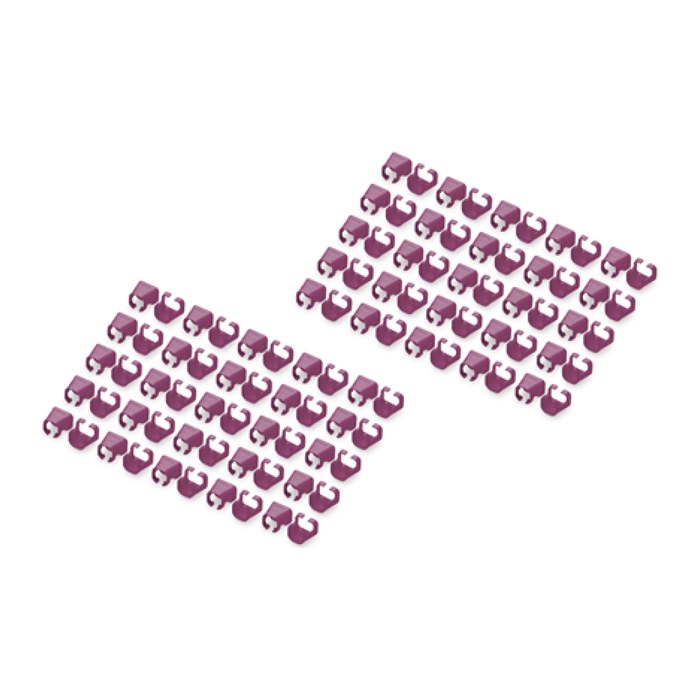 DIGITUS Farbclips für Patchkabel 100Stk. Magenta