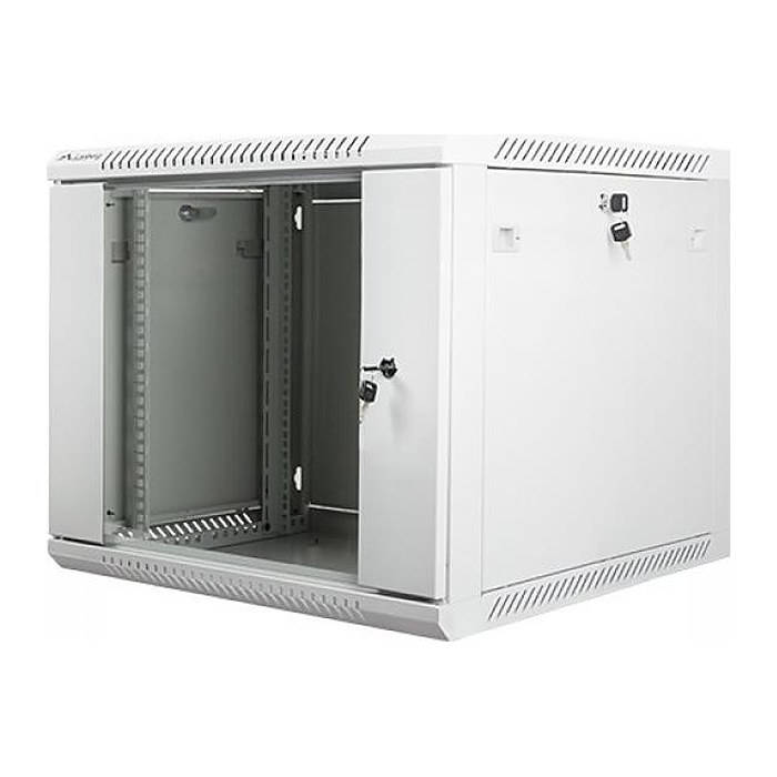 LANBERG 19" 9U 600x600 Wandgehäuse Glastür V2 (FlatPack) gr