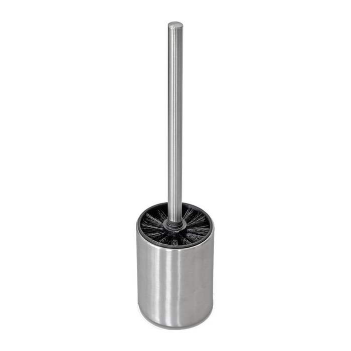 WC-Garnitur mit Halter silber Metall, 1 St.