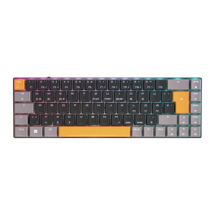 CHERRY MX-LP 2.1 COMPACT Gaming-Tastatur kabellos schwarz