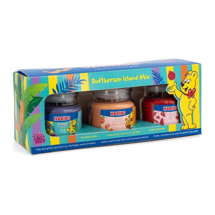 Haribo Duftkerze Island 3er Set