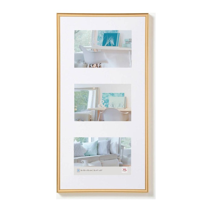 walther design Bilderrahmen New Lifestyle gold 26,2 x 51,5 cm, 1 St.