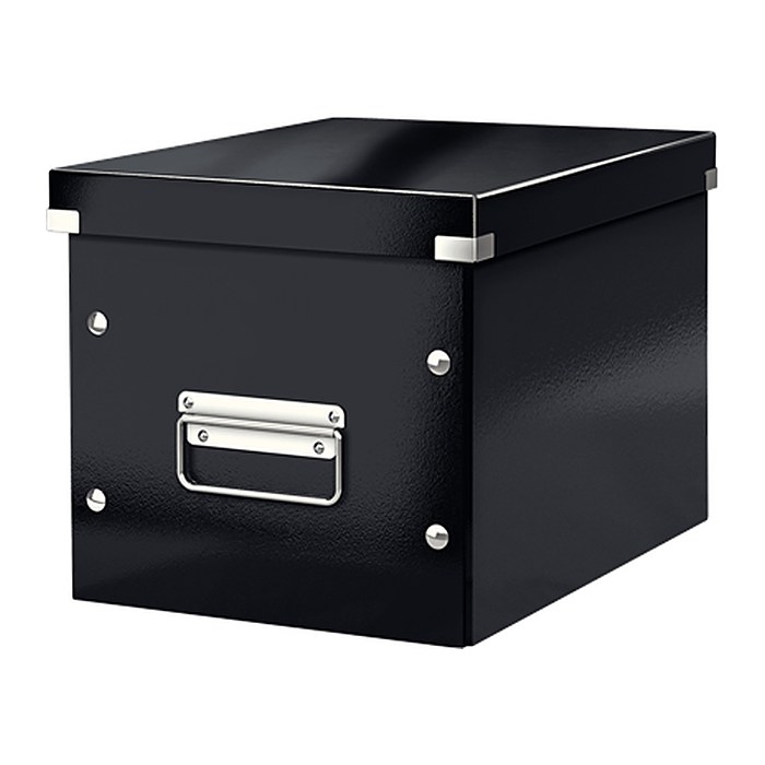 LEITZ Click & Store Aufbewahrungsbox 10,0 l schwarz 26,0 x 26,0 x 24,0 cm, 1 St.