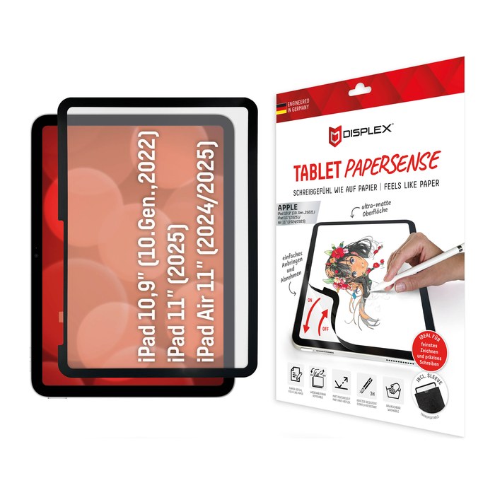 DISPLEX® Papersense Display-Schutzfolie für Tablets