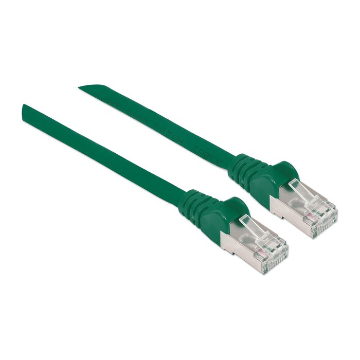 INTELLINET Patchkabel Cat6 S/FTP 2,0m LSZH Hebelschutz grün