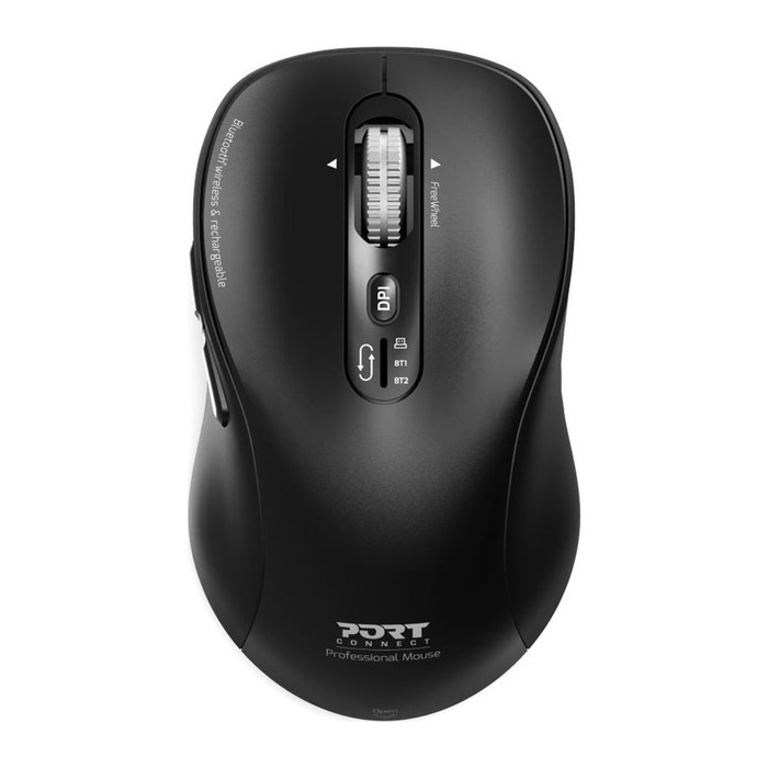 Port Maus PRO kabellos Bluetooth wiederaufladbar schwarz