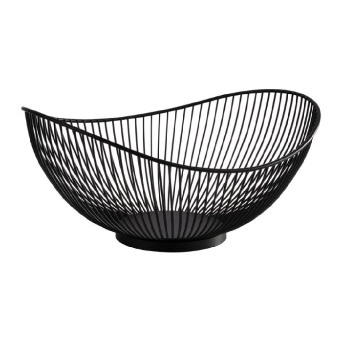 APS Obstschale SVART schwarz 25,5 x 29,5 cm, 1 St.