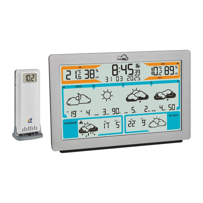 TFA® TFA.me ID-02 Wetterstation silber, 1 St.
