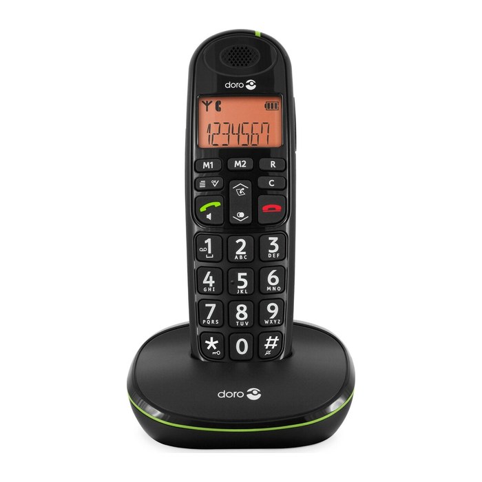doro PhoneEasy 100w Schnurloses Telefon schwarz