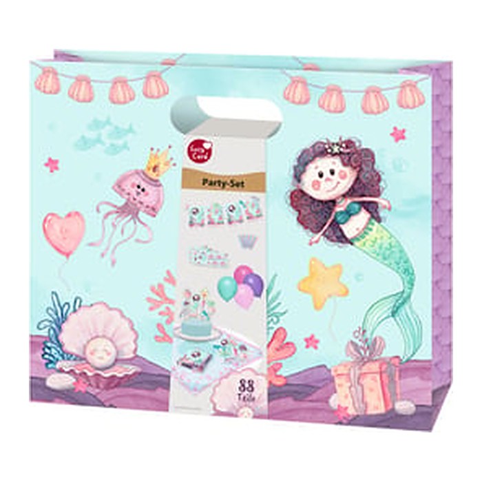 SUSYCARD Party-Tasche Mermaid Set klein 88-teilig