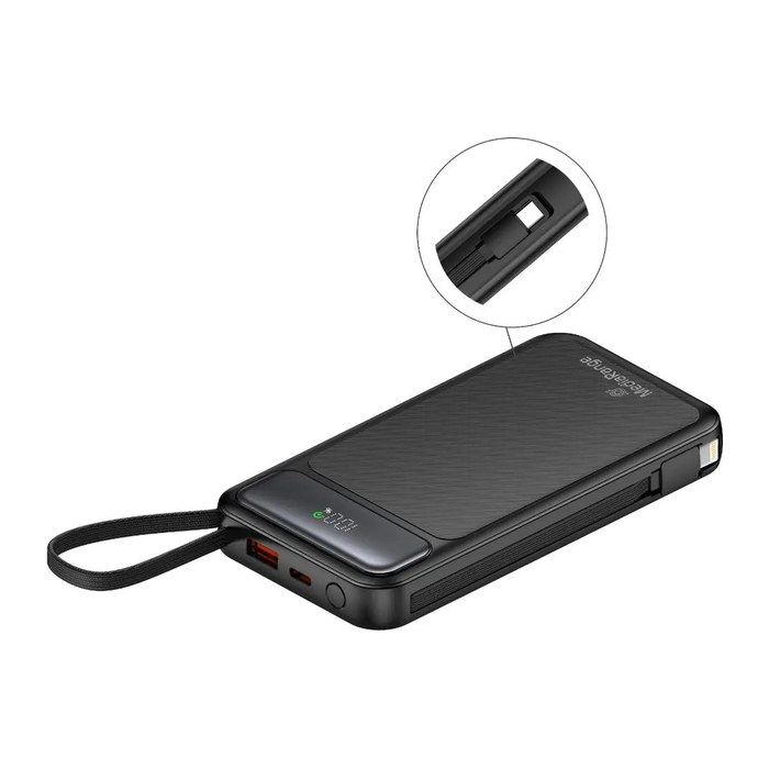 MediaRange Powerbank 10000mAh USB-C LC-Display Quickcharge