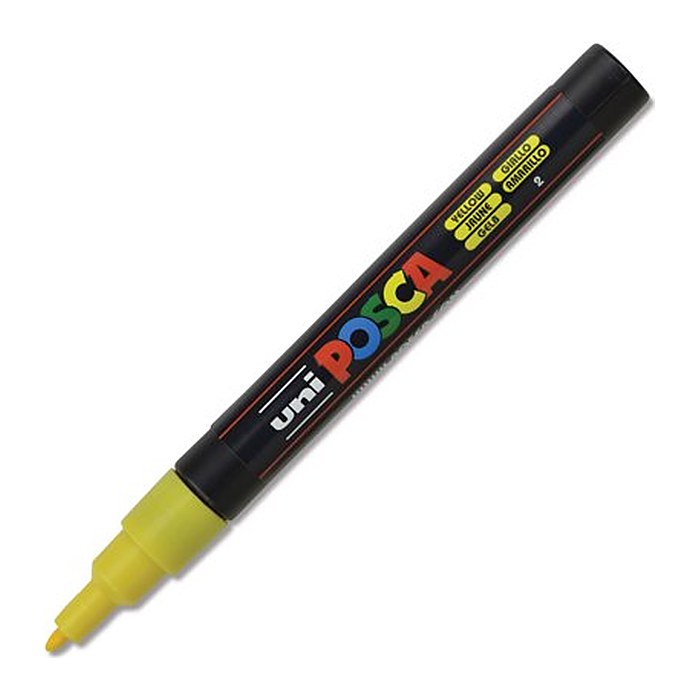 uni-ball POSCA PC-3M Acrylstift gelb 0,9 - 1,3 mm, 1 St.