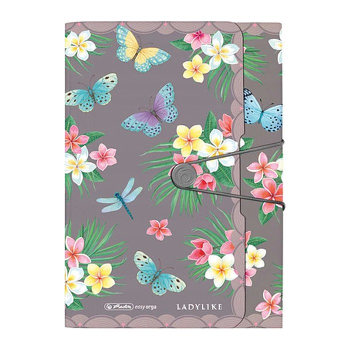 Herlitz Fächermappe PP 12F Ladylike Butrfl.